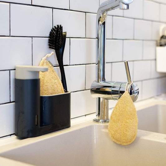Miw Piw Natural Loofah Dish Sponge Pack 3/10/15