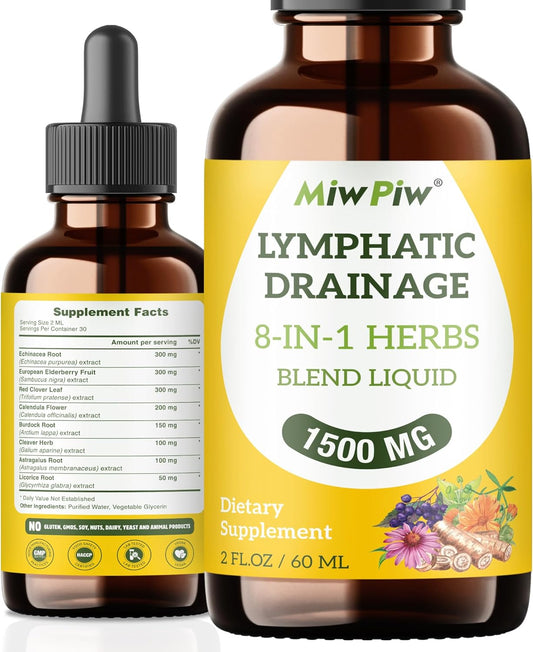 Miw Piw Lymphatic Drainage Drops  (2 Fl Oz)