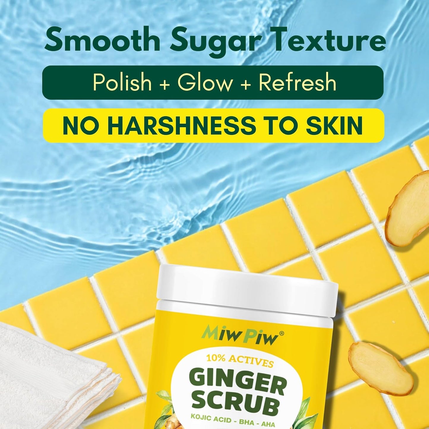 Miw Piw Ginger Scrub Lymphatic Drainage